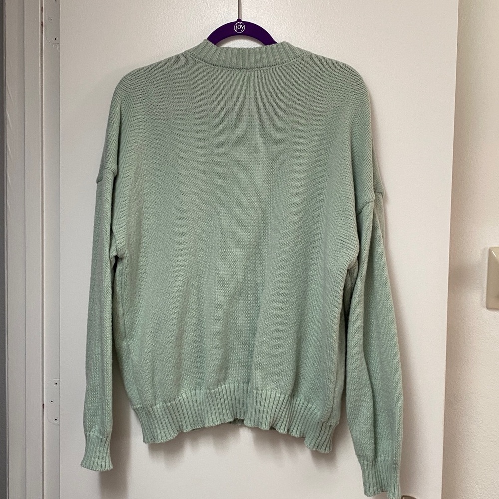 NWOT Pusheen Box Green Knit Sweater size Medium - Picture 3 of 3